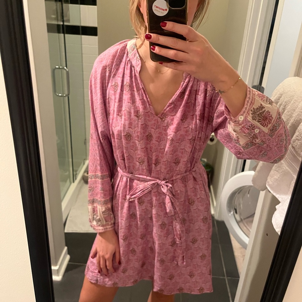 XiRENA Pink Patterned Women's Robe